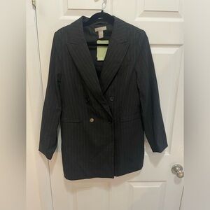 H&M pinstripe tall blazer